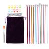 11 Pcs Knitting Needles Multicolour Portable 27cm Sweater Needle Plastic Weaving Tools for DIY Enthusiast