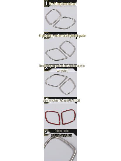 15 CRV Front Pillar Speaker Ring - Stainless Steel Decorative Frame for Center Console A-Pillar
