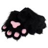 Furry Costume Paw Gloves Cosplay Performance - Soft Plush Animal Claw Hands With Fabric Pads Anime Convention Accessory