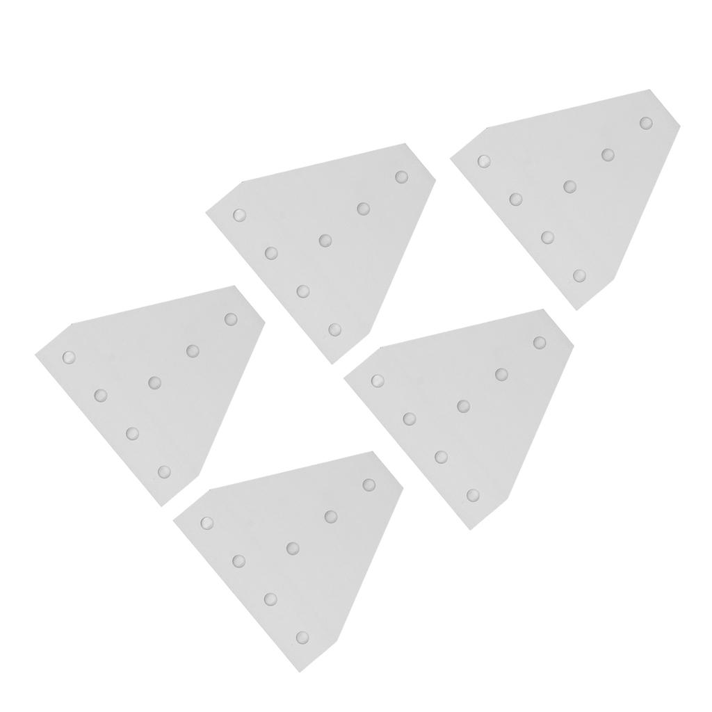 5 BUC Plăci de îmbinare în unghi drept cu 7 găuri Aliaj de aluminiu 6063 Placă de conectare plată la 90 de grade 3030T