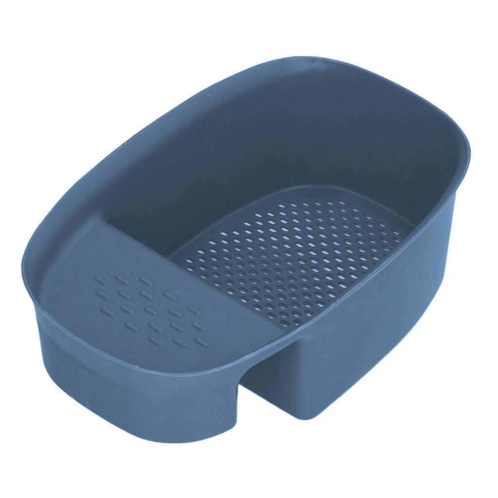 Sink Drain Basket Household Saddle Shaped Mesh Strainer for Kitchen Waste Vegetable FruitsBlue