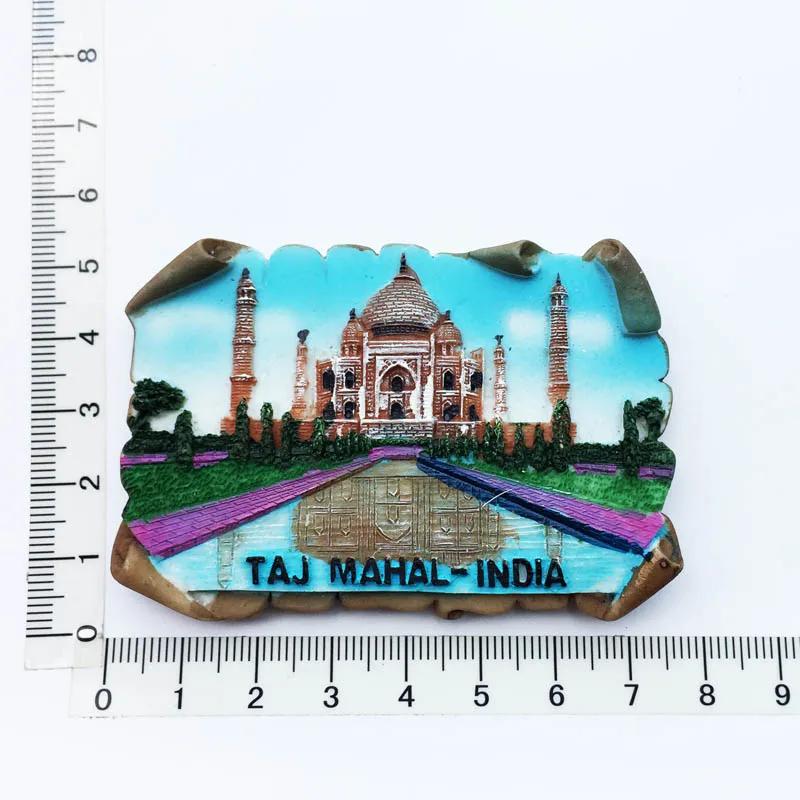 India Travelling Fridge Stickers Creative Tourist Souvenirs Kawaii Fridge Magnets Home Decor Magnetic Stickers for Refrigerator