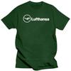 2025 neues Modell Baumwoll-T-Shirt Mann Mode T-Shirts Lufthansa Vintage Logo Deutsche Fluggesellschaft Luftfahrt T-Shirt S5XL männlich kurzärmlig