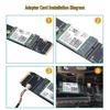 BE200 AX210 NGFF M.2 Wireless Card to NVME SSD Drive WiFi Adapter