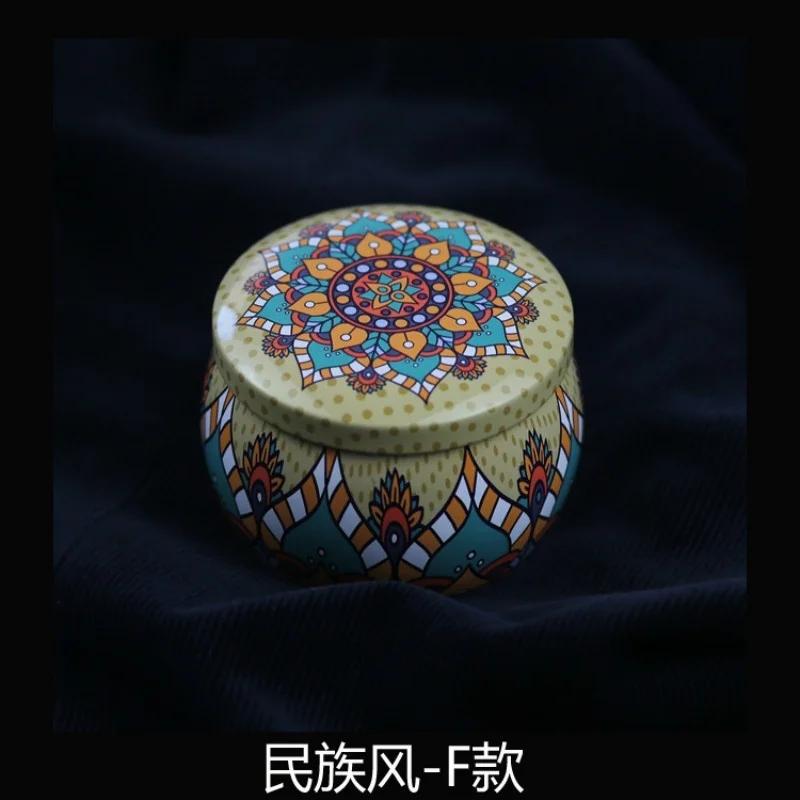 Lovely Mini Tin Box Gift Jewelry Tin Box Cookie Candy Tea Storage Round Drum Tinplate Box Drawer Organizer