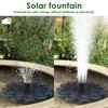 Solar Water Fountain Polysilicon Board Floating Bird Bath Fountain Pump with 5 Nozzles Energy Saving Water Pump for Garden Ponds