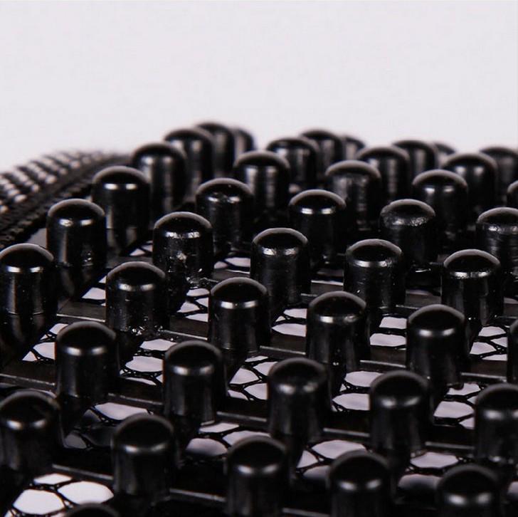 Atmungsaktive handgewebte Lendenstütze aus Eisseide Rückenlehne für Auto & Büro