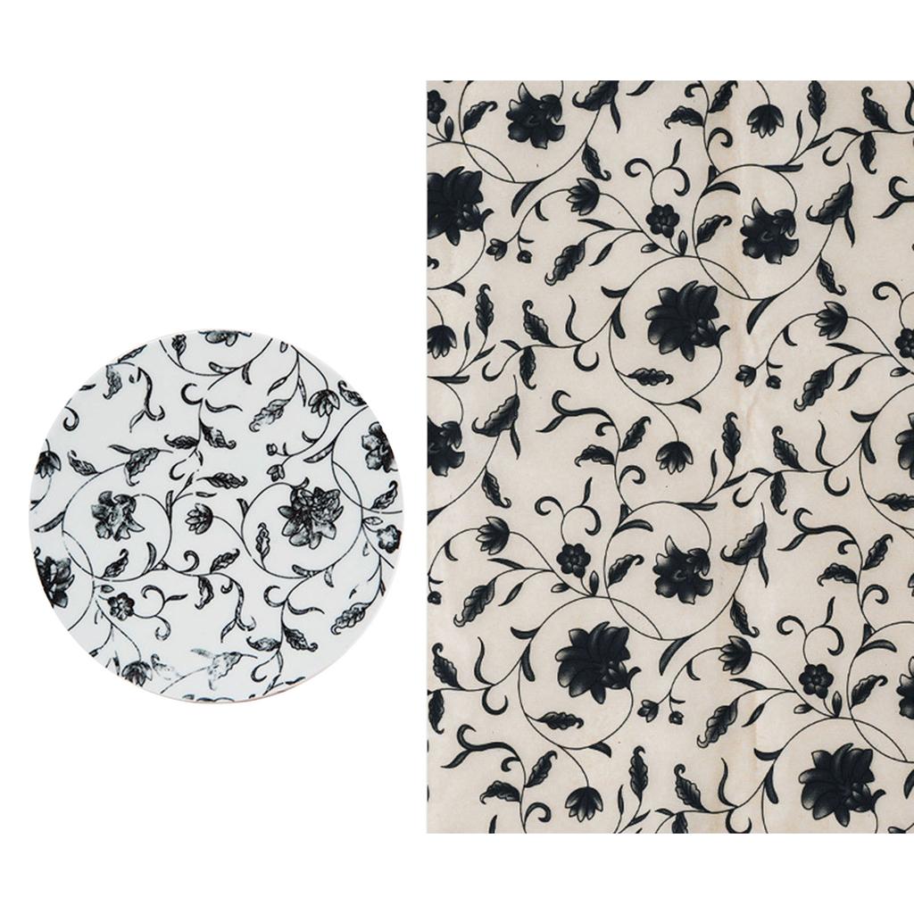 Keramik-Abziehbilder, Keramik, Ton, Transferpapier, Glasur, Unterglasur, Blumenpapier, Porzellan-Abziehbildpapier für Kunsthandwerk