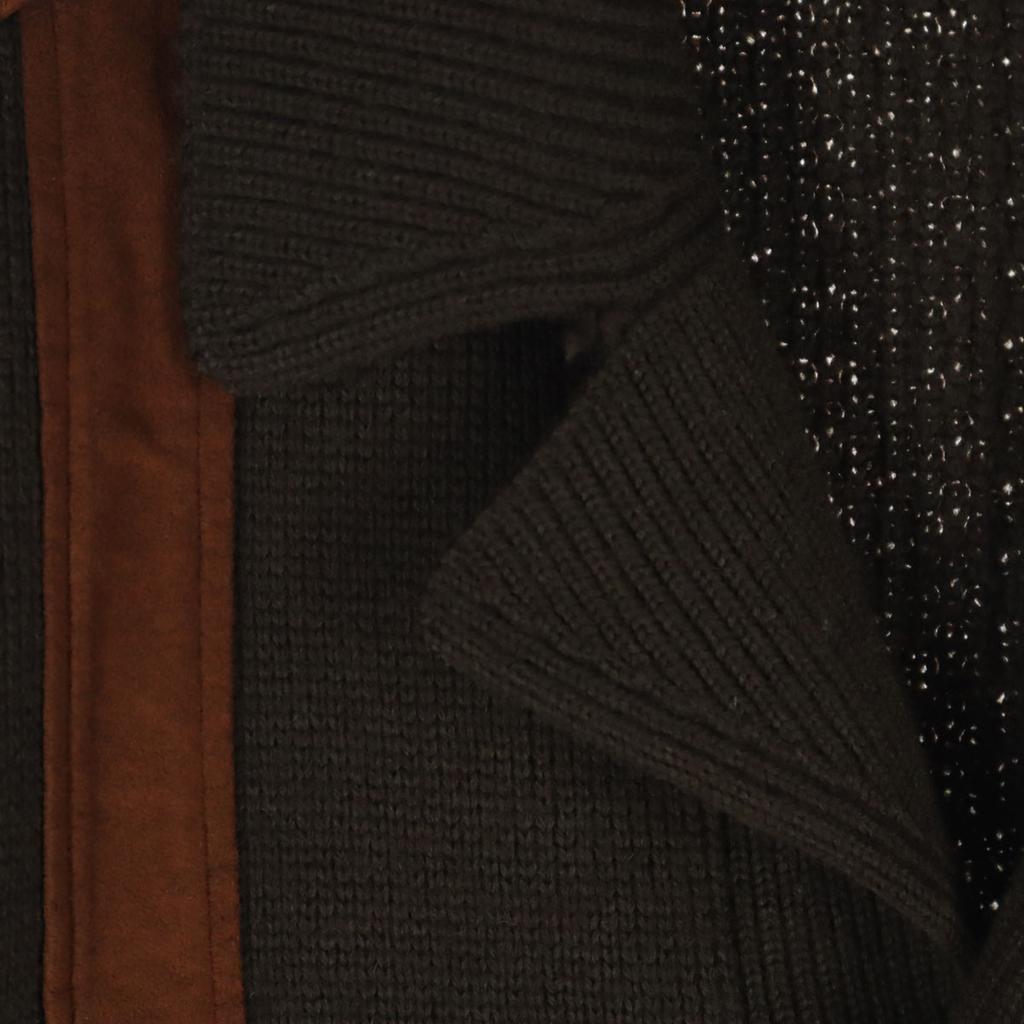 TOKYO CROSS Two-tone color Long sleeve knit cardigan L Brown Men's Used