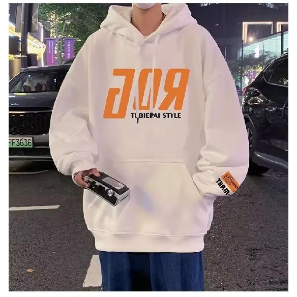 Retro-Pullover im Hong Kong-Stil für Herren, Frühling und Herbst, Kapuzenpullover für Herren, amerikanischer schwerer High Street-Ins-Mode-Marken-Baggy-Mantel