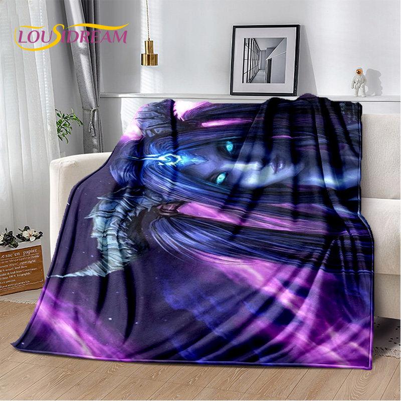 World of Warcraft, WOW, Game Gamer, weiche Plüschdecke, Flanelldecke, Überwurfdecke für Wohnzimmer, Schlafzimmer, Bett, Sofa, Picknick-Abdeckung
