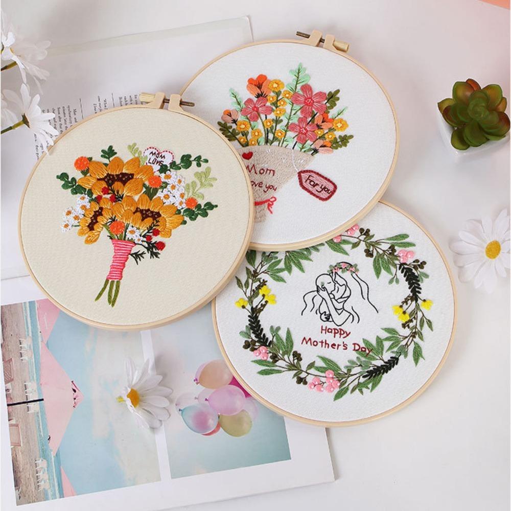 

Стартовый набор. Стартовый набор для вышивания. Хлопковая льняная ткань. Ткань с вышивкой. День матери.