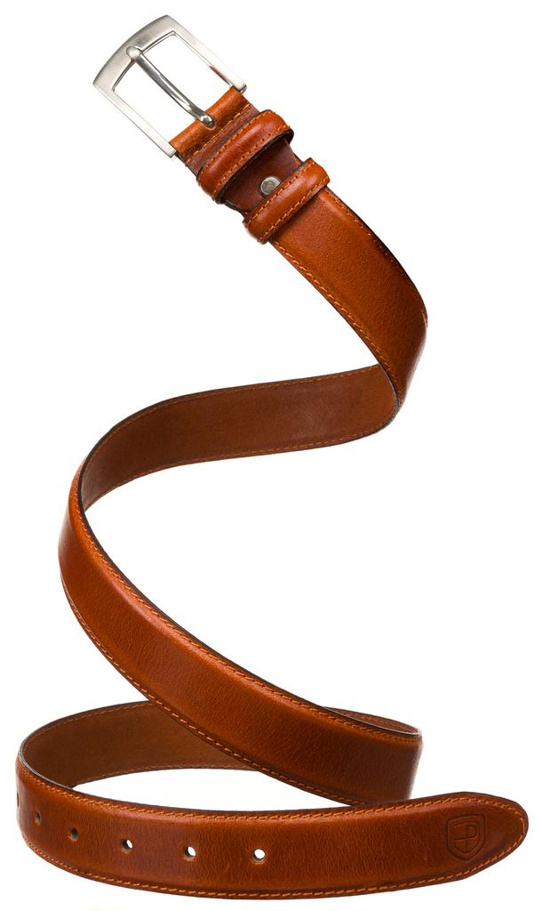 PTN Narrow Leather Belt LTP-CRU-85-9449 Tan