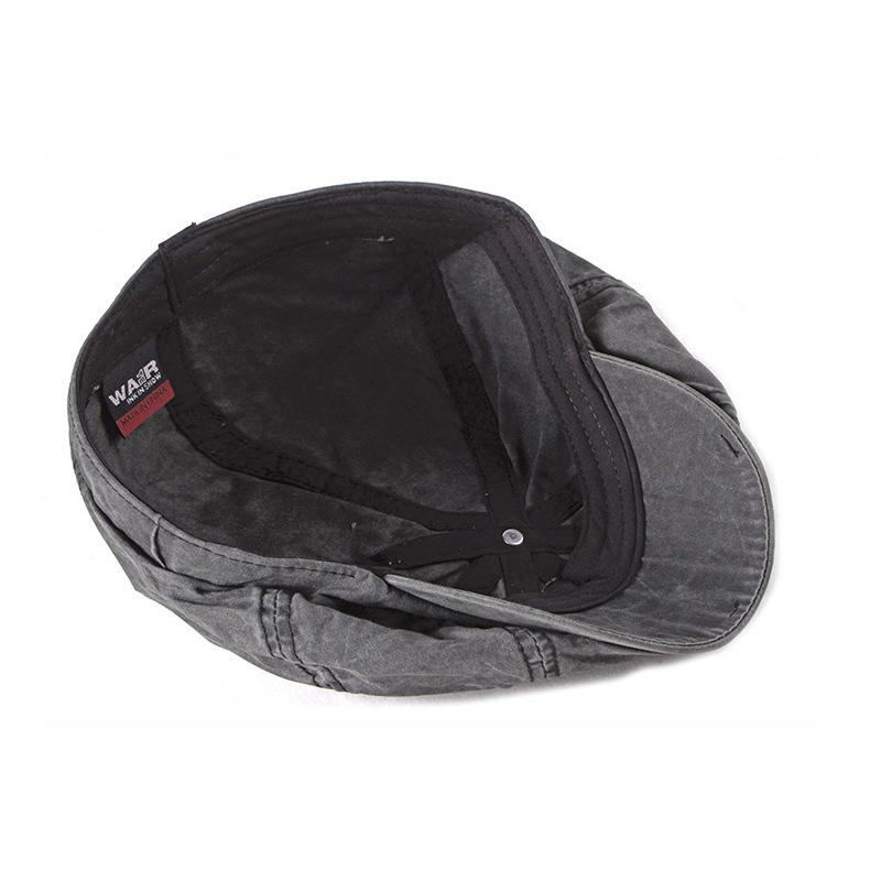 Unisex Vintage Cotton Duckbill Cap: Spring, Autumn & Winter Retro Solid Beret