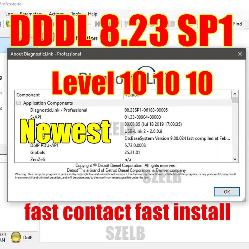2026 Новейший DDDL 8.23 Detroit Diesel Diagnostic Link 8.23 8.21 Профессиональный Уровень 10 10 10 [DDDL 8.23 SP1] + Устранение неисправностей one laptop install