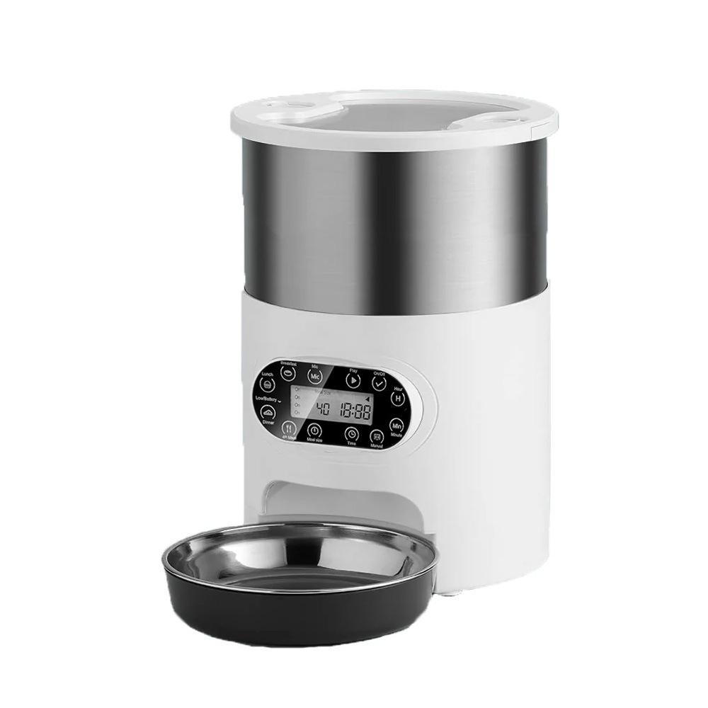 Smart Cat Feeder: Timed, Portion-Controlled, Voice Broadcast, Global Compatibility - Bestseller in EU, US, SEA USB Only, No Plug