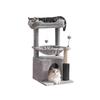 Holz Katzenbaum All-in-One Katzenhaus & Klettergerüst für Große Katzen Sisal Kratzbaum mit Sprungplattform