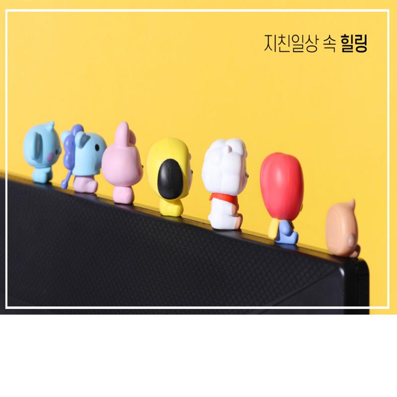 6er-Set BTS BT21 Offizielle Baby-Monitor-Figur Authentische Ware 6er-Set