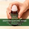 100% Organic Cold-Pressed Castor Oil Roll-On, with Rose Quartz Roller for Hair, Lash & Brow Growth, 50ml