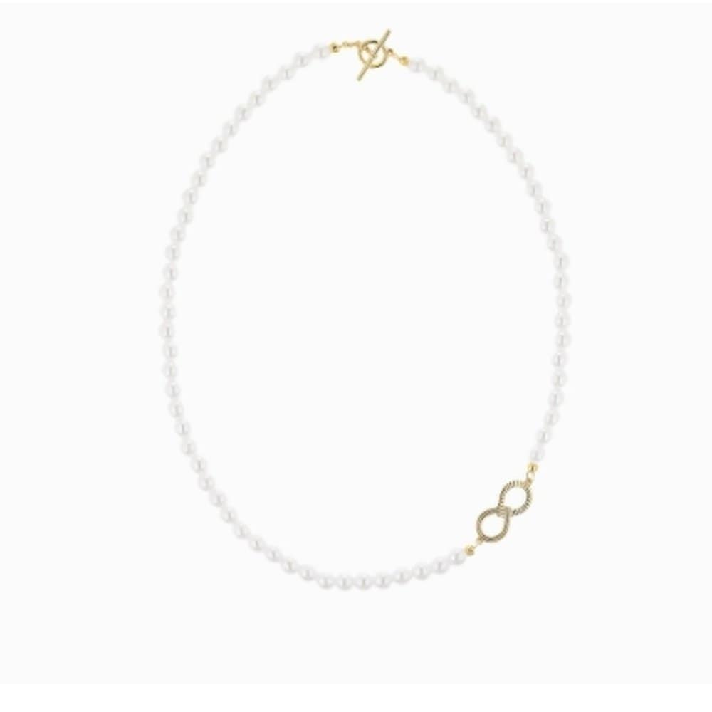 Endless Pearl Bead Torques Necklace Ll5B22301S_S