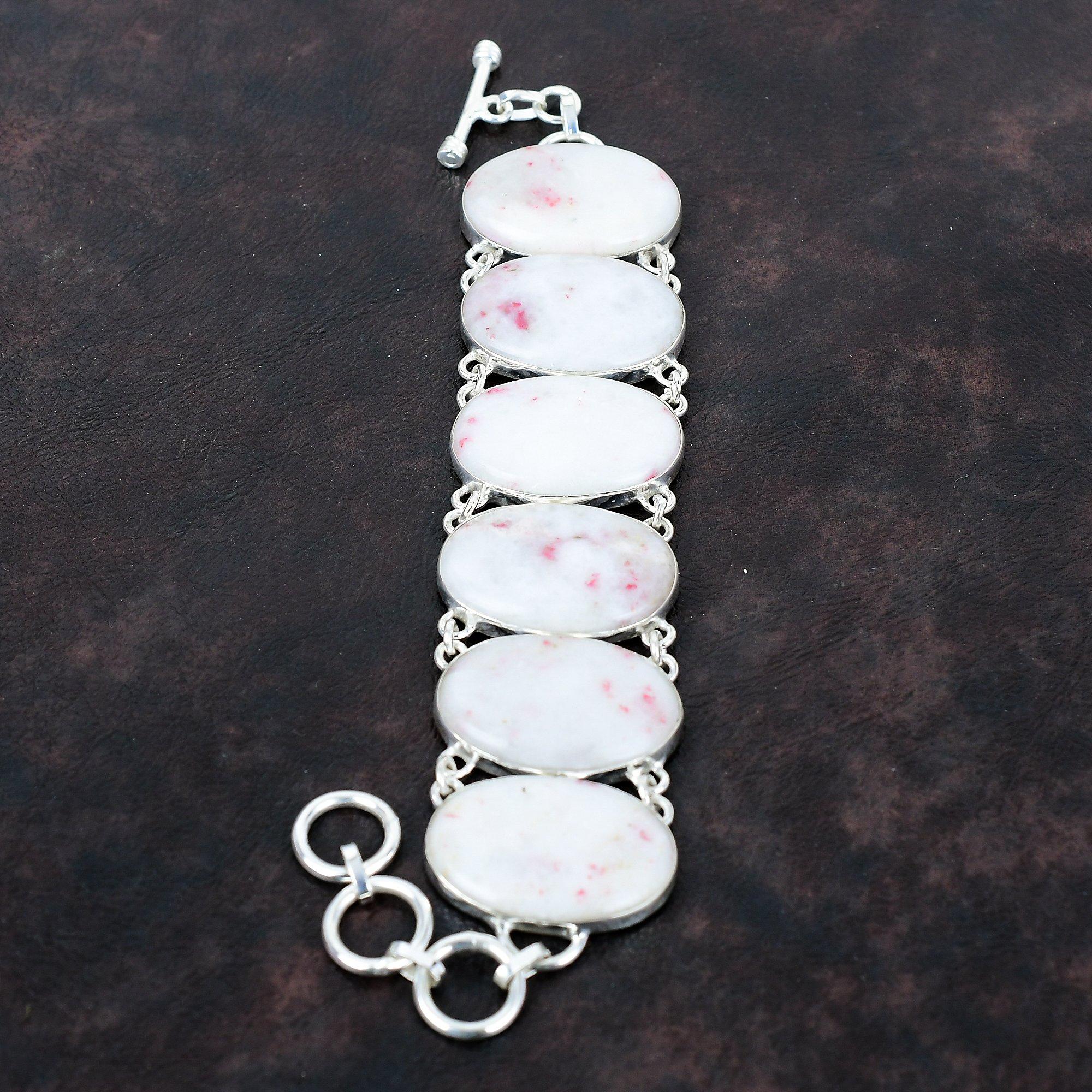 

Браслет из киновари Браслет из стерлингового серебра 925 пробы Регулируемый браслет-цепочка Ювелирные изделия из киновари Изящный браслет из драгоценных камней Ювелирные изделия ручной работы для подарка