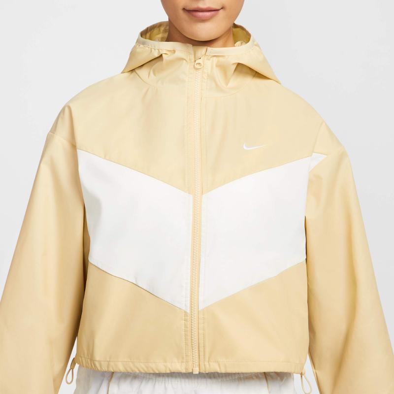 New Nike Cropped Coat Women's Brown HJ1183-783
