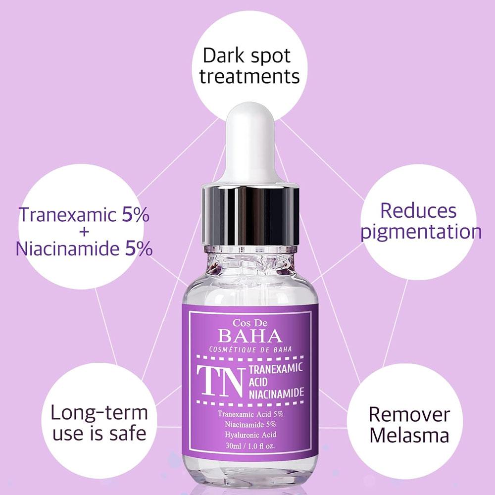 Cos De BAHA TN Tranexamic 5% Niacinamide 5% Whitening Serum 30ml