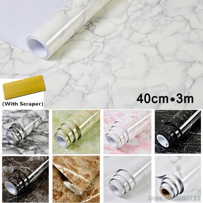 Folia Marmurowa Samoprzylepna Tapeta Wodoodporna DIY Winylowe Naklejki Kontaktowe na Meble Ściany do Kuchni Backsplash Dekoracja Domu
