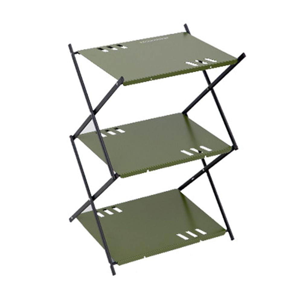 Outdoor Camping Cups Bowls Detachable Storage Rack Hung Shelf With Panel Hole Aluminum Alloy
