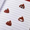 500pcs Funny Poop Emoticons Sticker Self-adhesive Reward Sticker Stationery Sticker  Home Decor