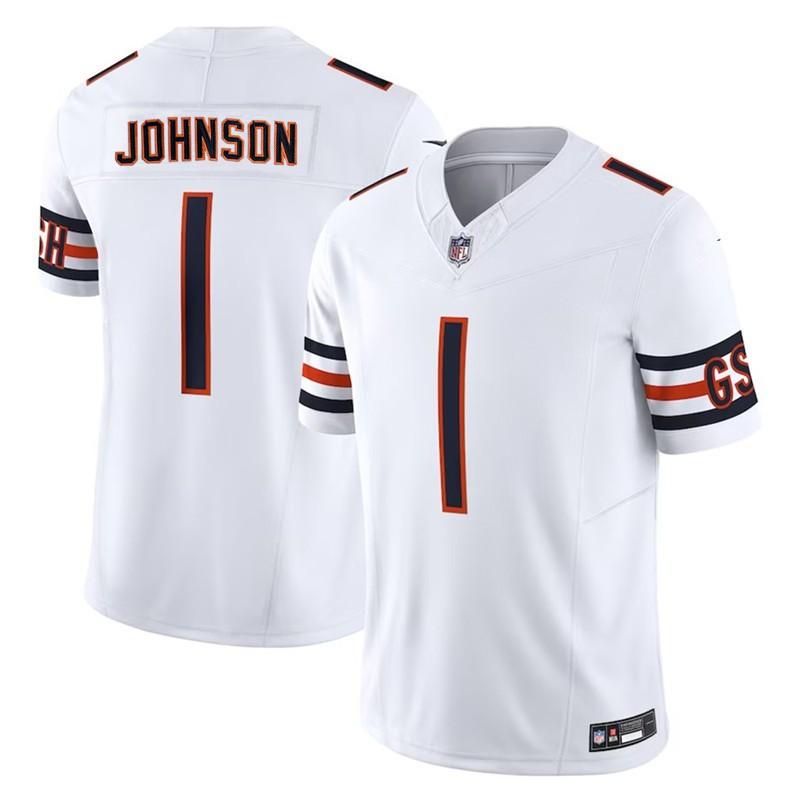 NFL Chicago Bears 1 Johnson Football Jersey Mens 2nd Gen Sports Game Uniform