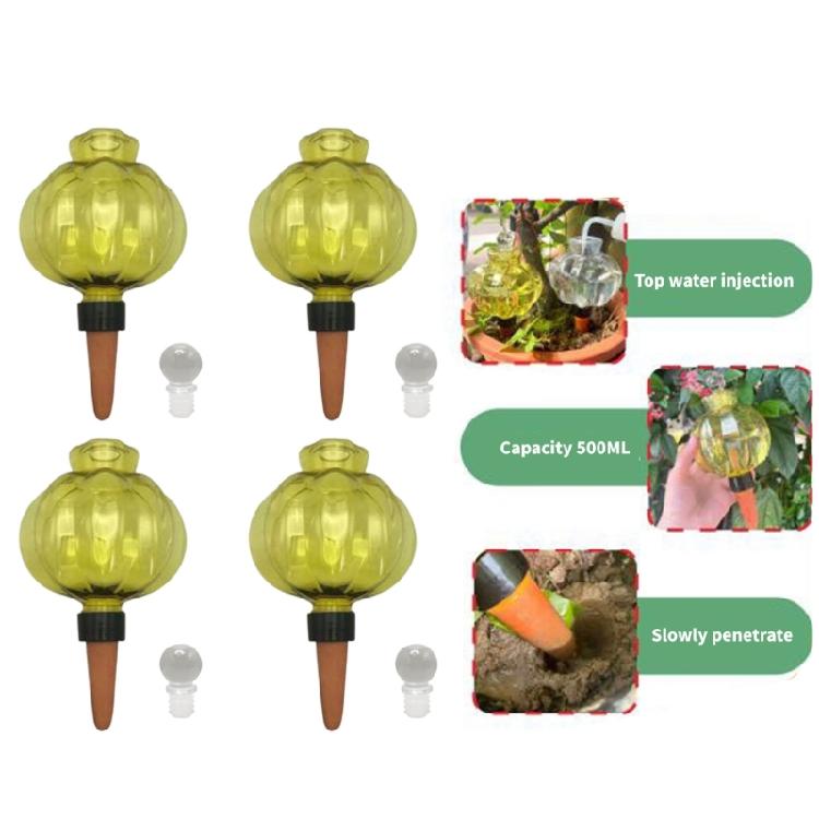 See-Through Water Holder Bulb Set for Pots with Clay Tip Waterer for Indoor Displays, Routine Watering and Desk Use