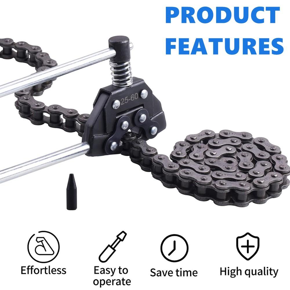 #25-60 Roller Chain Breaker Detacher Cutter Tool for #25#35#41#40#50#60 415H,428H, 520,530 Motorcycle Bicycle Go Kart ATV