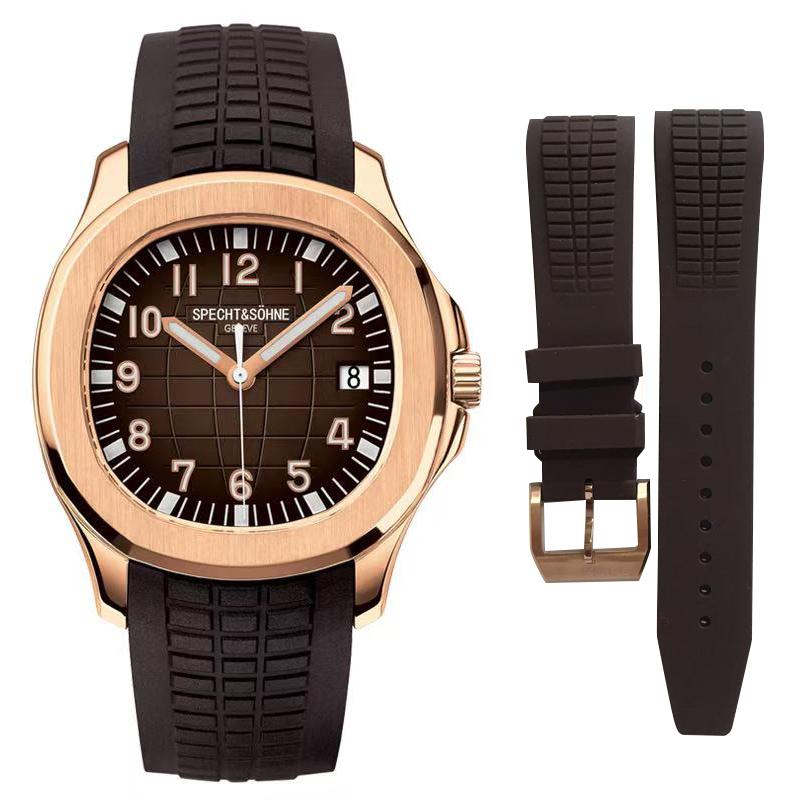 Specht&Sohne 42MM Automatic Mechanical Watch For Men Miyota 8215 Movt Sapphire Crystal 5167 Sports Wristwatch 50M Waterproof