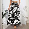 Women's Flowy Flared Ruffle Hem A Line Maxi Skirts Elastic Waist Elegant Tiered Layer Boho Long Skirts