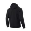 Li-Ning Fitness Series Hettegenser med glidelås for menn Sweatshirts Svart AWDU167-1