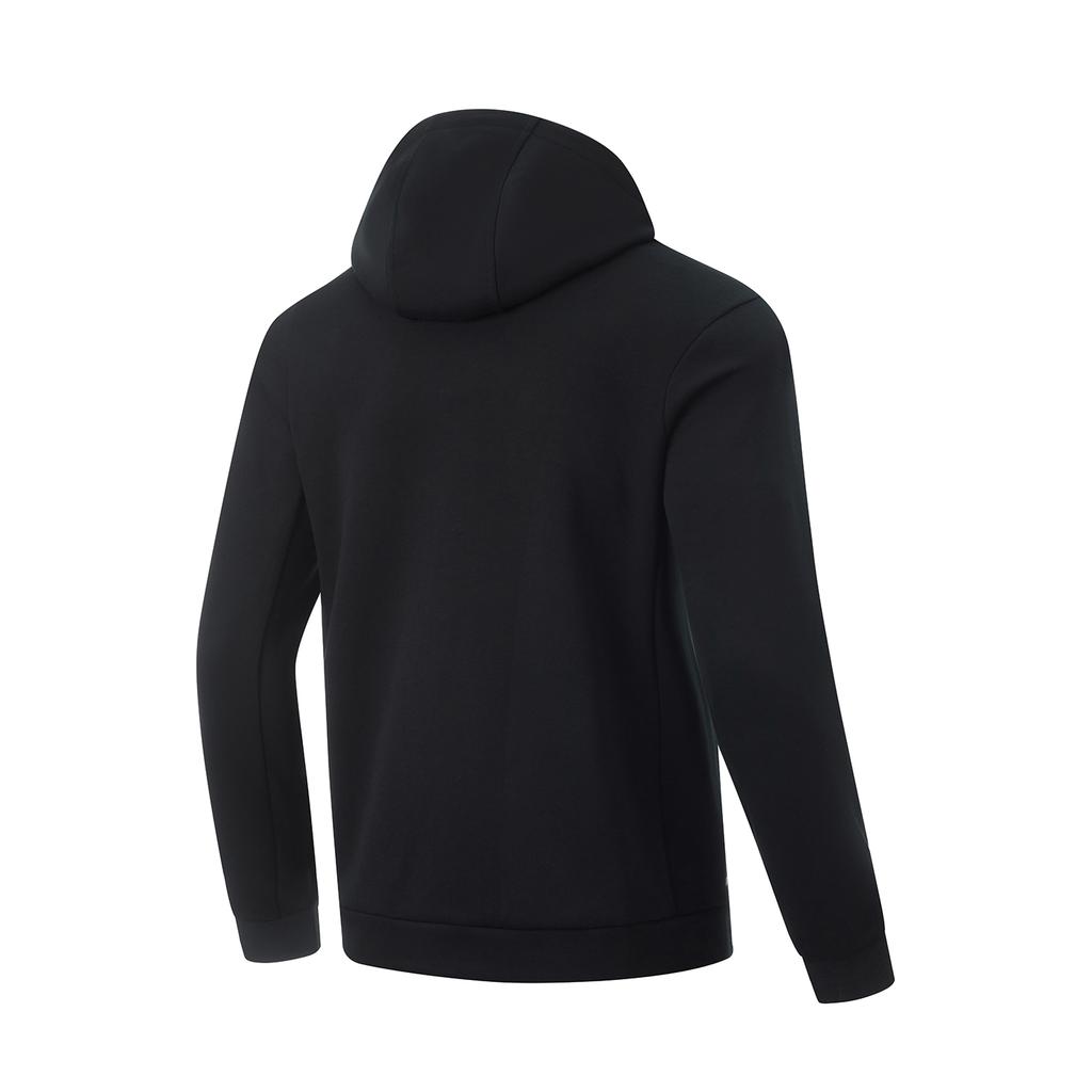 Li-Ning Fitness Series Hettegenser med glidelås for menn Sweatshirts Svart AWDU167-1