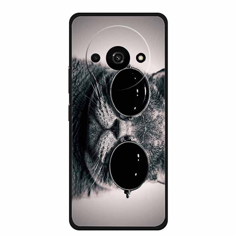 For Xiaomi Poco C61 Case Cool Animal Soft Silicone TPU Phone Case Back Cover for PocoC61 Shockproof Lovely Cat Protective Cover