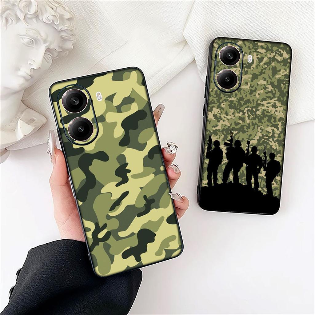 Camo Pattern Military Army Camouflage Cover for Samsung Galaxy Note 20 9 10 S8 S10 Lite S9 Plus A54 A53 A21S S10E A17 Phone Case