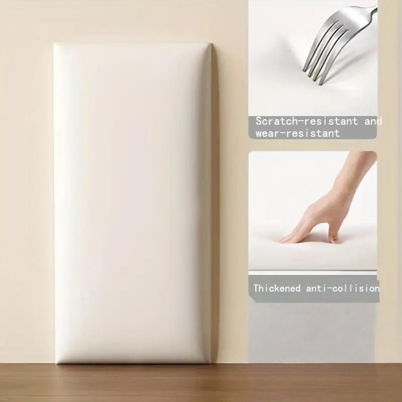 1pc 3D Wall Stickers Thicken Tatami Anti-collision Soft Back Wall Mat Anti-bump Living Room Background Wall Pad Decor