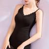 Lace Women Thermal Underwear V Neck Seamless Bottoming Shirts Winter Thermal Camisole  Female