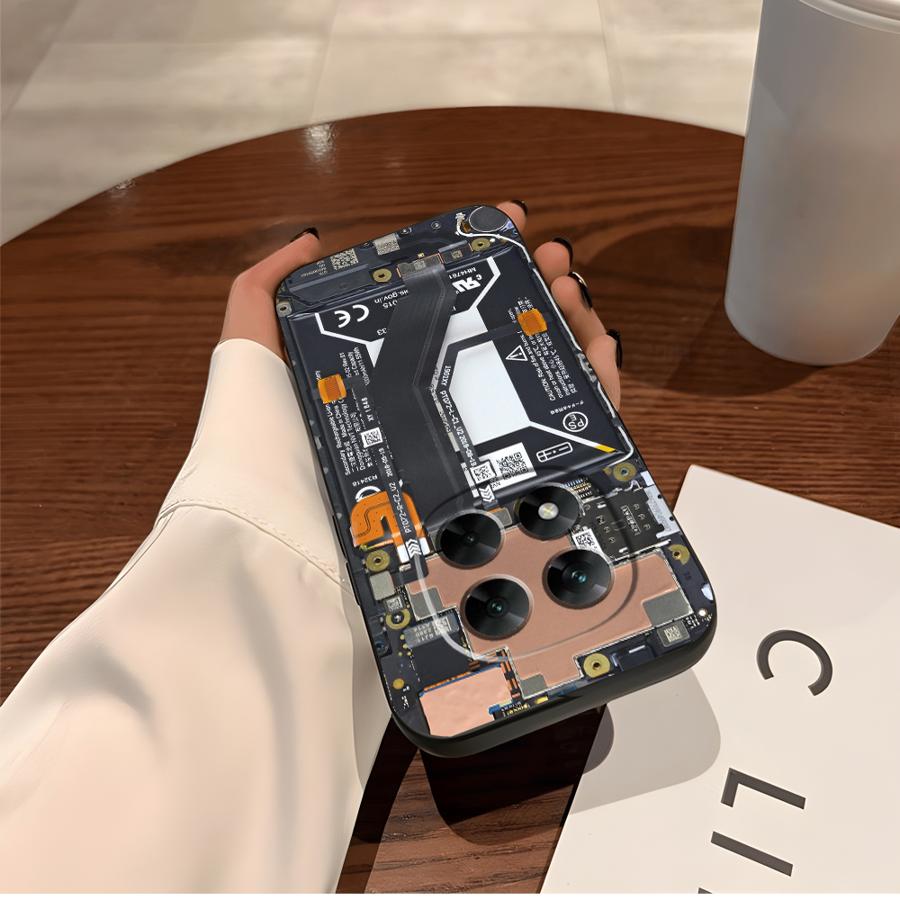 Case for Xiaomi Poco C51 M3 M4 Pro F3 F4 F5 X3 X4 X5 C65 M5 C50 Soft Back Phone Cover Classic Motherboard Circuit Board