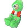 Crăciun Grinch Păr Verde Rochie Mască Costum de Joc Hoț Păpușă Grinch