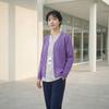 Korean Style Thick Knit Nurse Cardigan for Beauty Salons