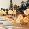 3M Vánoční dekorační světla Sněhulák Vločka Santa Claus Světelný řetěz Vánoční stromek Dekorační potřeby Lampion Přívěsek