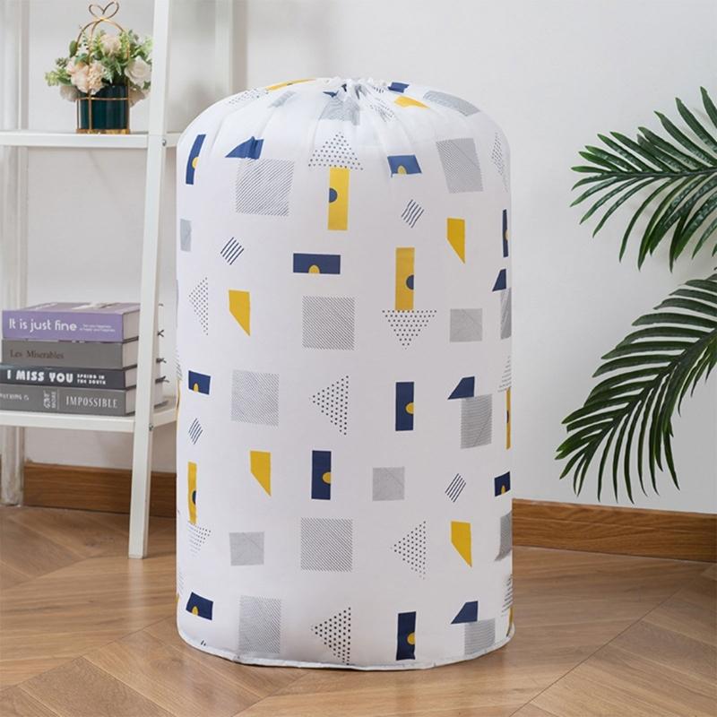 Large Waterproof Quilt Storage Bag Moisture Proof Dust Quilt Sorting Bag Clothes Luggage Move Cylinder Bag Organizer