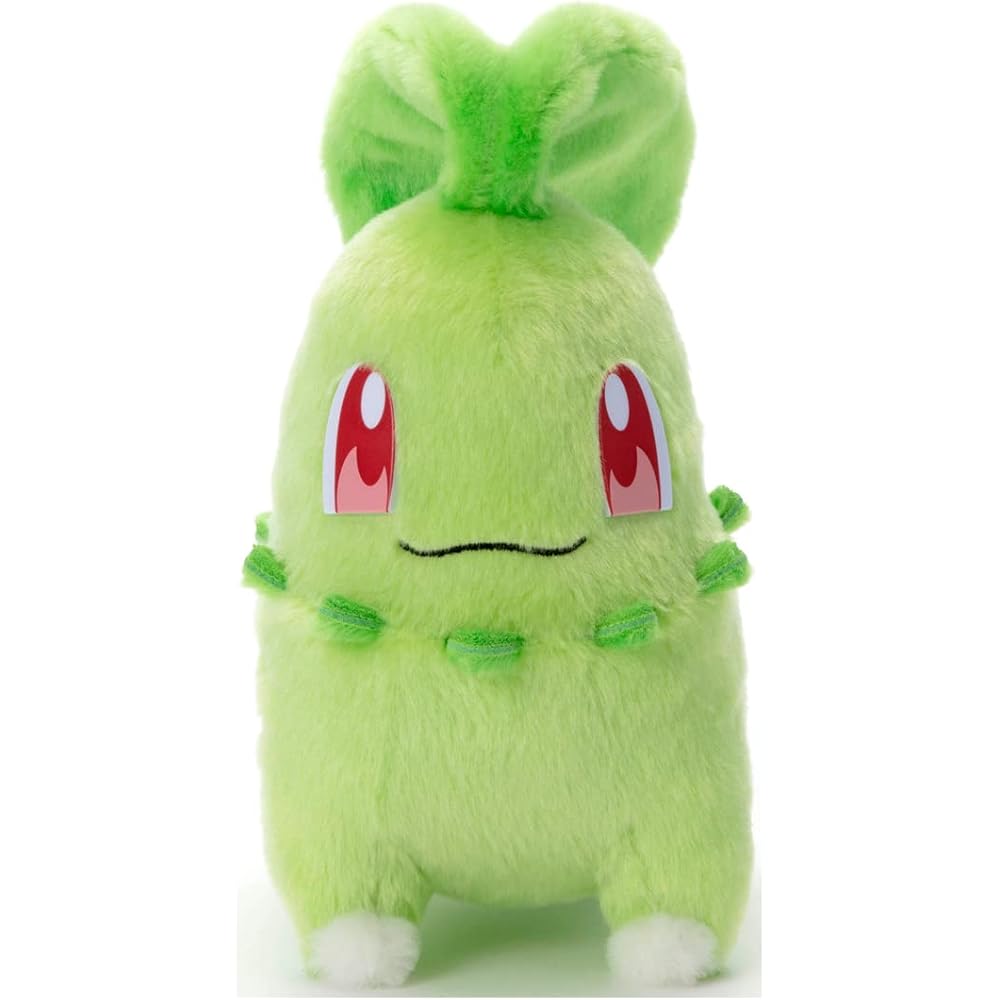 Takaratomy A.R.T.S Pokmon Chikorita Plush Toy 17cm Soft Stuffed Animal