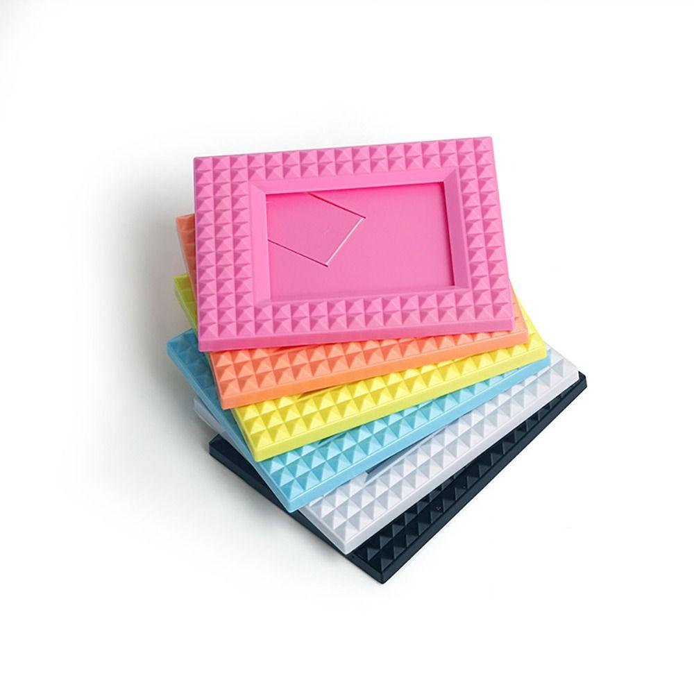 Desktop Decor Instant Camera Photo Frame Rivet Card Display Stand for Polaroid/Fujifilm Instax