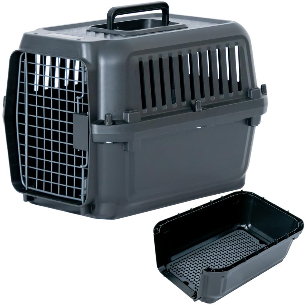 Petit Ruban Pet Carrier DX50B with Slatted Double for Small Medium and Small IATA Standard Up to M Depth 50 x Width x Height Floor, Doors, Cats, Dogs,