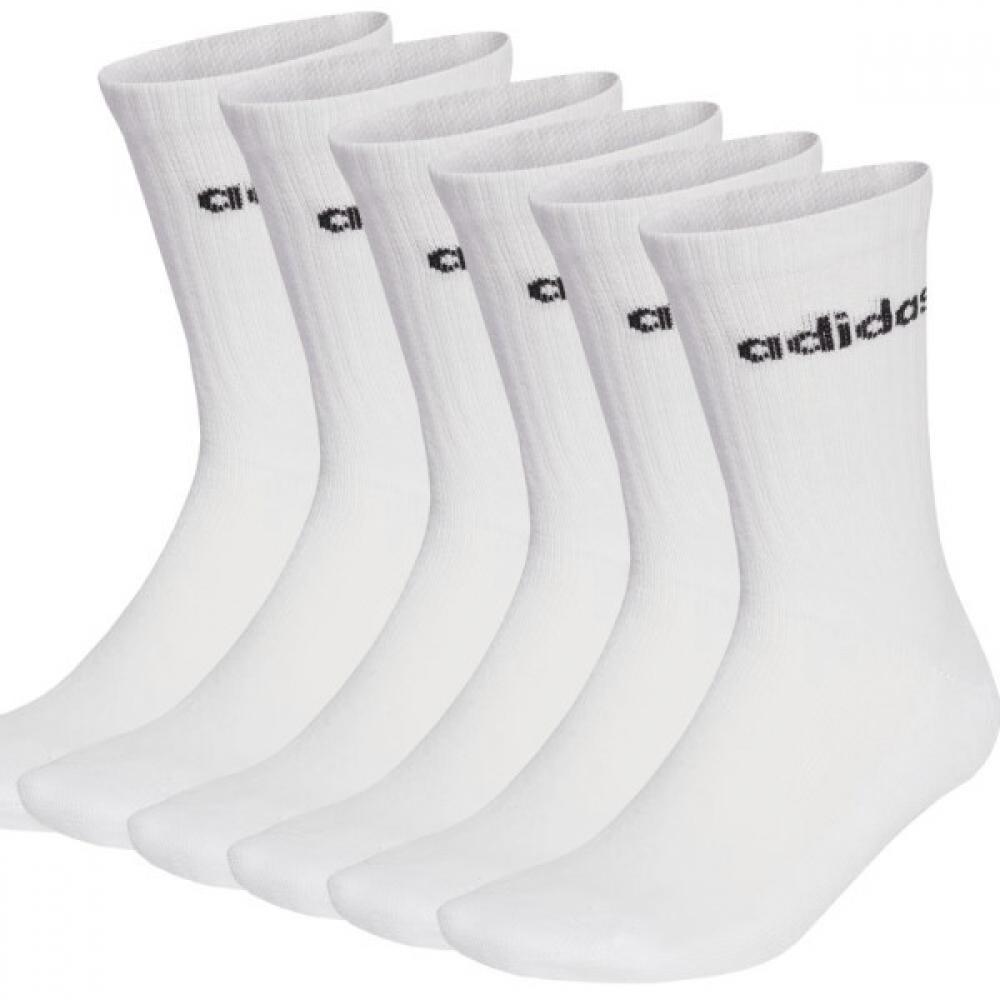 Adidas Набор из 6 пар спортивных носков до щиколотки для мужчин и студентов M(26)